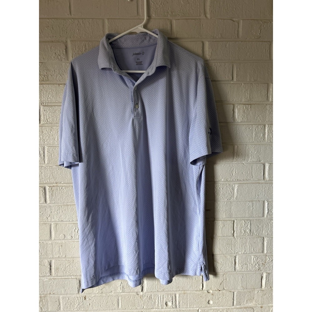 Johnnie-O Polo Shirt Mens XL Purple TIMM 2021 Todd NC Golf Tournament Sleeve